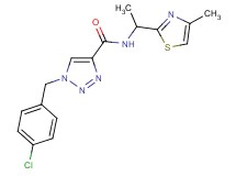 1-(4-chlorobenzyl)-N-[1-(4-methyl-1,3-thiazol-2-yl)ethyl]-1H-1,2,3-triazole-4-carboxamide