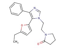 1-{2-[5-(5-ethyl-2-furyl)-4-phenyl-1H-imidazol-1-yl]ethyl}pyrrolidin-2-one