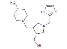 {(3R*,4R*)-1-(1H-imidazol-2-ylmethyl)-4-[(4-methylpiperazin-1-yl)methyl]pyrrolidin-3-yl}methanol