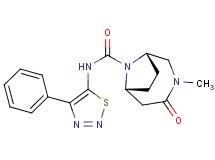(1S*,6R*)-3-methyl-4-oxo-N-(4-phenyl-1,2,3-thiadiazol-5-yl)-3,9-diazabicyclo[4.2.1]nonane-9-carboxamide