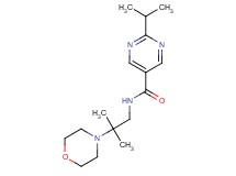 2-isopropyl-N-(2-methyl-2-morpholin-4-ylpropyl)pyrimidine-5-carboxamide