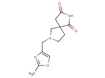 7-[(2-methyl-1,3-oxazol-4-yl)methyl]-2,7-diazaspiro[4.4]nonane-1,3-dione