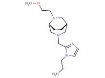 (1S*,5R*)-6-(2-methoxyethyl)-3-[(1-propyl-1H-imidazol-2-yl)methyl]-3,6-diazabicyclo[3.2.2]nonane