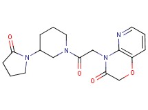 4-{2-oxo-2-[3-(2-oxopyrrolidin-1-yl)piperidin-1-yl]ethyl}-2H-pyrido[3,2-b][1,4]oxazin-3(4H)-one