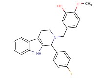 5-{[1-(4-fluorophenyl)-1,3,4,9-tetrahydro-2H-beta-carbolin-2-yl]methyl}-2-methoxyphenol