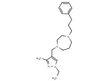 1-[(1-ethyl-3-methyl-1H-pyrazol-4-yl)methyl]-4-(3-phenylpropyl)-1,4-diazepane