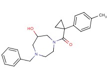 1-benzyl-4-{[1-(4-methylphenyl)cyclopropyl]carbonyl}-1,4-diazepan-6-ol
