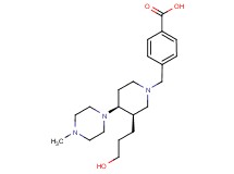 4-{[(3R*,4S*)-3-(3-hydroxypropyl)-4-(4-methylpiperazin-1-yl)piperidin-1-yl]methyl}benzoic acid
