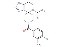 5-acetyl-1'-(4-chloro-3-methylbenzoyl)-1,5,6,7-tetrahydrospiro[imidazo[4,5-c]pyridine-4,4'-piperidine]