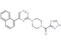 5-(1-naphthyl)-3-[4-(1H-1,2,4-triazol-3-ylcarbonyl)-1-piperazinyl]-1,2,4-triazine