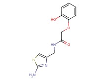 N-[(2-amino-1,3-thiazol-4-yl)methyl]-2-(2-hydroxyphenoxy)acetamide trifluoroacetate (salt)