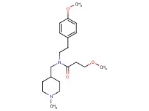 3-methoxy-N-[2-(4-methoxyphenyl)ethyl]-N-[(1-methyl-4-piperidinyl)methyl]propanamide