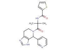 N-[1,1-dimethyl-2-oxo-2-(4-pyridin-3-yl-3,4,6,7-tetrahydro-5H-imidazo[4,5-c]pyridin-5-yl)ethyl]thiophene-2-carboxamide