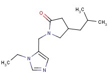 1-[(1-ethyl-1H-imidazol-5-yl)methyl]-4-isobutylpyrrolidin-2-one