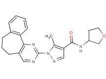 1-(6,7-dihydro-5H-benzo[6,7]cyclohepta[1,2-d]pyrimidin-2-yl)-5-methyl-N-(tetrahydro-3-furanyl)-1H-pyrazole-4-carboxamide