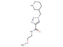 N-(2-methoxyethyl)-1-(piperidin-3-ylmethyl)-1H-1,2,3-triazole-4-carboxamide