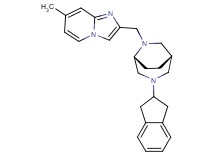 2-{[(1S*,5R*)-3-(2,3-dihydro-1H-inden-2-yl)-3,6-diazabicyclo[3.2.2]non-6-yl]methyl}-7-methylimidazo[1,2-a]pyridine