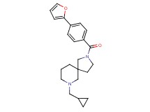 7-(cyclopropylmethyl)-2-[4-(2-furyl)benzoyl]-2,7-diazaspiro[4.5]decane