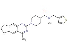 N-methyl-1-(4-methyl-7,8-dihydro-6H-cyclopenta[g]quinazolin-2-yl)-N-(3-thienylmethyl)-4-piperidinecarboxamide