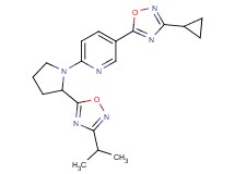 5-(3-cyclopropyl-1,2,4-oxadiazol-5-yl)-2-[2-(3-isopropyl-1,2,4-oxadiazol-5-yl)-1-pyrrolidinyl]pyridine