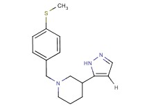 1-[4-(methylthio)benzyl]-3-(1H-pyrazol-5-yl)piperidine