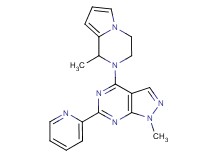 1-methyl-4-(1-methyl-3,4-dihydropyrrolo[1,2-a]pyrazin-2(1H)-yl)-6-(2-pyridinyl)-1H-pyrazolo[3,4-d]pyrimidine