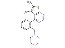 5,6-dimethyl-4-[2-(morpholin-4-ylmethyl)phenyl]thieno[2,3-d]pyrimidine