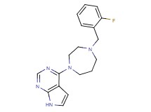 4-[4-(2-fluorobenzyl)-1,4-diazepan-1-yl]-7H-pyrrolo[2,3-d]pyrimidine