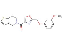 5-({2-[(3-methoxyphenoxy)methyl]-1,3-oxazol-4-yl}carbonyl)-4,5,6,7-tetrahydrothieno[3,2-c]pyridine