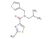 N-isobutyl-2-methyl-N-(3-thienylmethyl)-1,3-thiazole-4-carboxamide