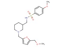 4-methoxy-N-[(1-{[5-(methoxymethyl)-2-furyl]methyl}-3-piperidinyl)methyl]benzenesulfonamide