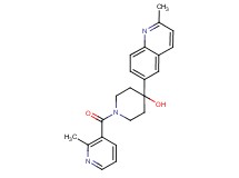 1-[(2-methylpyridin-3-yl)carbonyl]-4-(2-methylquinolin-6-yl)piperidin-4-ol