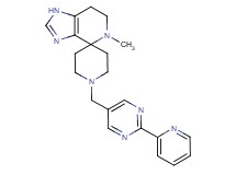 5-methyl-1'-[(2-pyridin-2-ylpyrimidin-5-yl)methyl]-1,5,6,7-tetrahydrospiro[imidazo[4,5-c]pyridine-4,4'-piperidine]