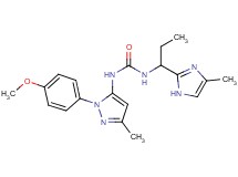 N-[1-(4-methoxyphenyl)-3-methyl-1H-pyrazol-5-yl]-N'-[1-(4-methyl-1H-imidazol-2-yl)propyl]urea