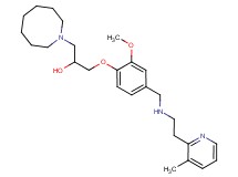1-(1-azocanyl)-3-[2-methoxy-4-({[2-(3-methyl-2-pyridinyl)ethyl]amino}methyl)phenoxy]-2-propanol