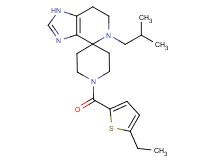 1'-[(5-ethyl-2-thienyl)carbonyl]-5-isobutyl-1,5,6,7-tetrahydrospiro[imidazo[4,5-c]pyridine-4,4'-piperidine]