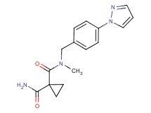 N~1~-methyl-N~1~-[4-(1H-pyrazol-1-yl)benzyl]-1,1-cyclopropanedicarboxamide
