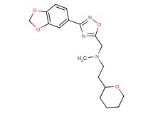 N-{[3-(1,3-benzodioxol-5-yl)-1,2,4-oxadiazol-5-yl]methyl}-N-methyl-2-(tetrahydro-2H-pyran-2-yl)ethanamine