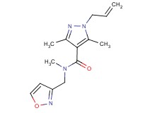 1-allyl-N-(3-isoxazolylmethyl)-N,3,5-trimethyl-1H-pyrazole-4-carboxamide