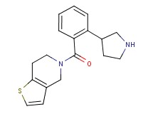 5-[2-(3-pyrrolidinyl)benzoyl]-4,5,6,7-tetrahydrothieno[3,2-c]pyridine hydrochloride