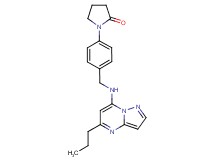 1-(4-{[(5-propylpyrazolo[1,5-a]pyrimidin-7-yl)amino]methyl}phenyl)pyrrolidin-2-one