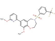 9-methoxy-7-(6-methoxy-2-pyridinyl)-4-{[3-(trifluoromethyl)phenyl]sulfonyl}-2,3,4,5-tetrahydro-1,4-benzoxazepine
