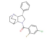 (3R*,3aR*,7aR*)-1-(4-chloro-2-fluorobenzoyl)-3-phenyloctahydro-4,7-ethanopyrrolo[3,2-b]pyridine