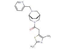 (1R*,5R*)-3-[(2,4-dimethyl-1,3-thiazol-5-yl)acetyl]-6-(2-pyridinylmethyl)-3,6-diazabicyclo[3.2.2]nonane