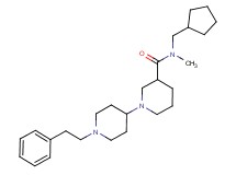 N-(cyclopentylmethyl)-N-methyl-1'-(2-phenylethyl)-1,4'-bipiperidine-3-carboxamide