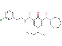 5-(1-azepanylcarbonyl)-1-sec-butyl-N-[2-(3-chlorophenyl)ethyl]-4-oxo-1,4-dihydro-3-pyridinecarboxamide