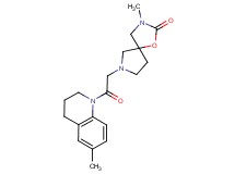 3-methyl-7-[2-(6-methyl-3,4-dihydro-1(2H)-quinolinyl)-2-oxoethyl]-1-oxa-3,7-diazaspiro[4.4]nonan-2-one