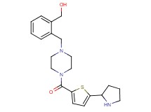 {2-[(4-{[5-(2-pyrrolidinyl)-2-thienyl]carbonyl}-1-piperazinyl)methyl]phenyl}methanol