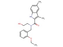 N-(2-ethoxybenzyl)-N-(2-hydroxyethyl)-3,5-dimethyl-1H-indole-2-carboxamide