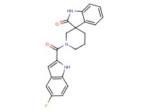 1'-[(5-fluoro-1H-indol-2-yl)carbonyl]spiro[indole-3,3'-piperidin]-2(1H)-one
